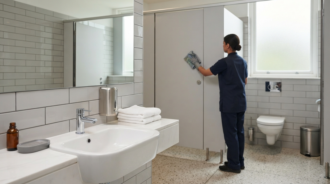 Kuidas erineb sanitaarruumide koristus teiste äriruumide puhastamisest?
